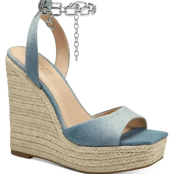 Thalia Sodi CADEN CHAIN WEDGE ESPADRILLES - Picture 1 of 4